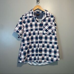 Northwest Territory Purple Plaid Short Sleeve Button up
